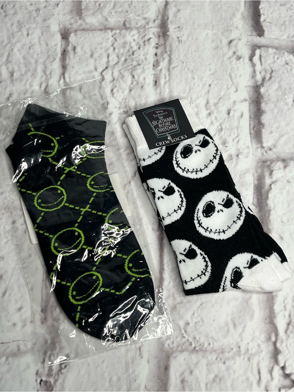 Disney Jack Skellington Crew Socks and other socks set